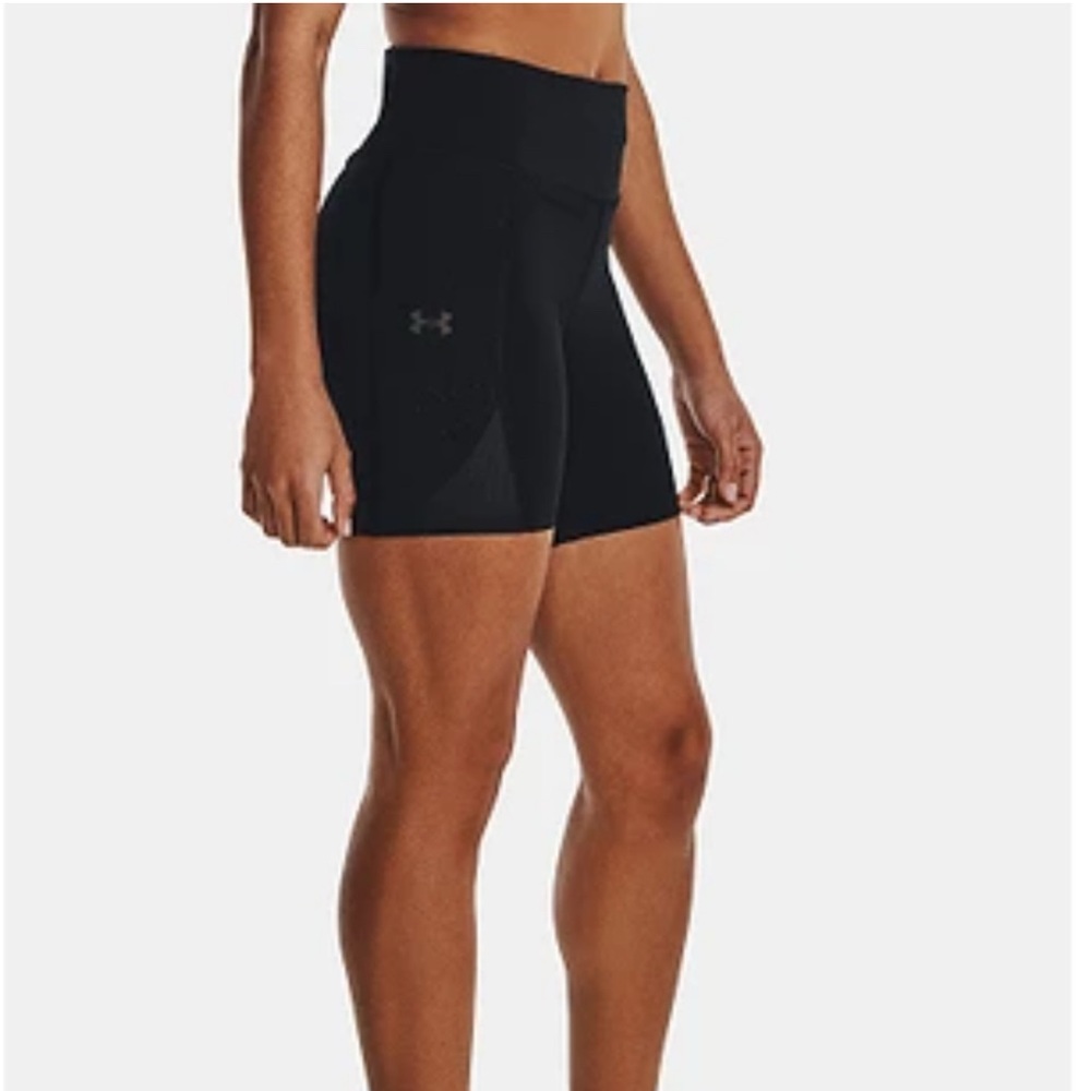 Under Armour Black High-Waist Athletic Bike Shorts